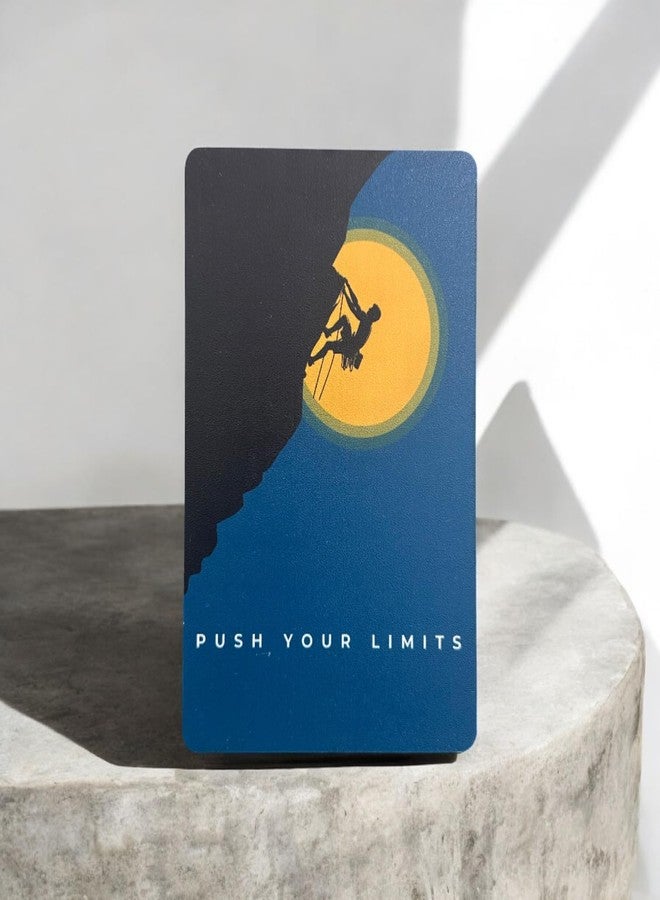 Maefele Motivational Desk Frame Set - 3 Minimalist Quote Prints for Focus & Self-Belief | You Are Enough, Push Your Limits, Be Yourself | Inspirational Table Decor for Office, Gym & Study Desk - Image 3